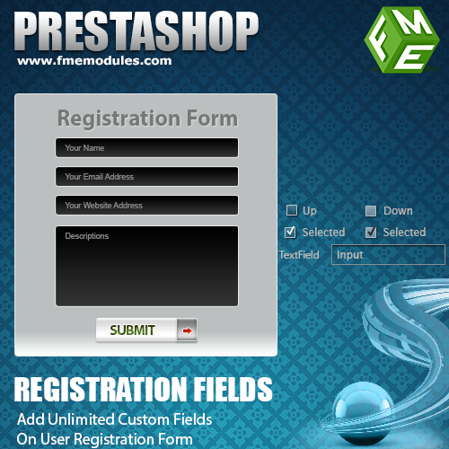 PrestaShop Top Seller Modules: PrestaShop Registration Fields Module