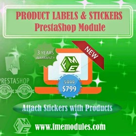 PrestaShop Top Seller Modules: Stickers and Labels Insertion PrestaShop Module
